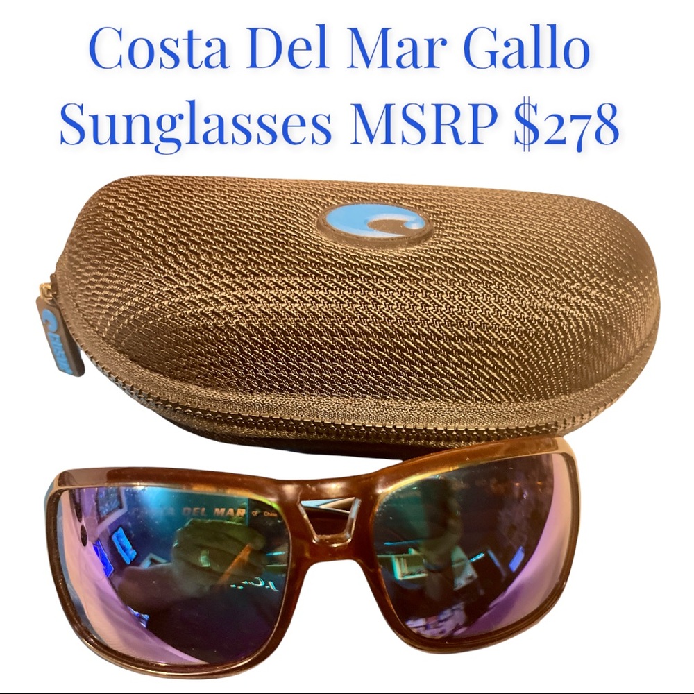 Costa Del Mar Gallo Sunglasses Preowned MSRP $278